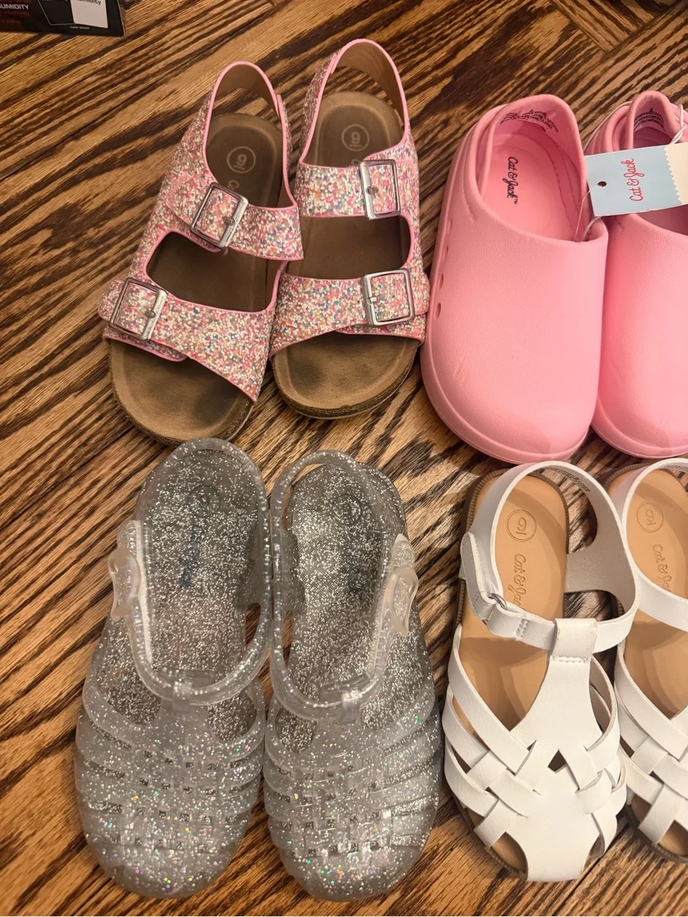 Cat and Jack & Berkley Jensen Bundle of Toddler Girl Sandals Size 9 Toddler